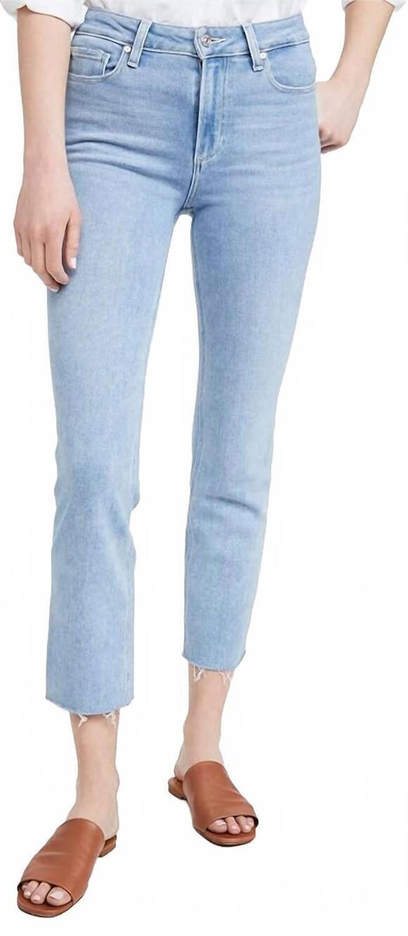 NEW PAIGE cindy straight leg jeans in park ave
